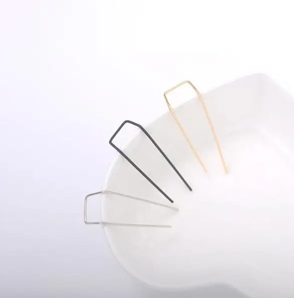 ed 0845 Europe and the United States curved simple fashion temperament personality metal geometric earrings ear buckle cute girl | Украшения