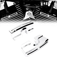 leftright chrome spark plug head bolt covers for harley dyna softail touring twin cam 1999 2017 models