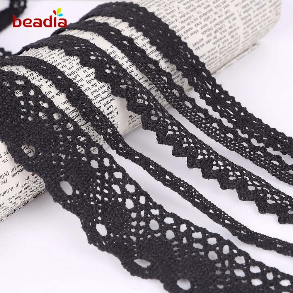 Новое поступление 5 ярдов многоразмерная черная ткань для шитья одежды