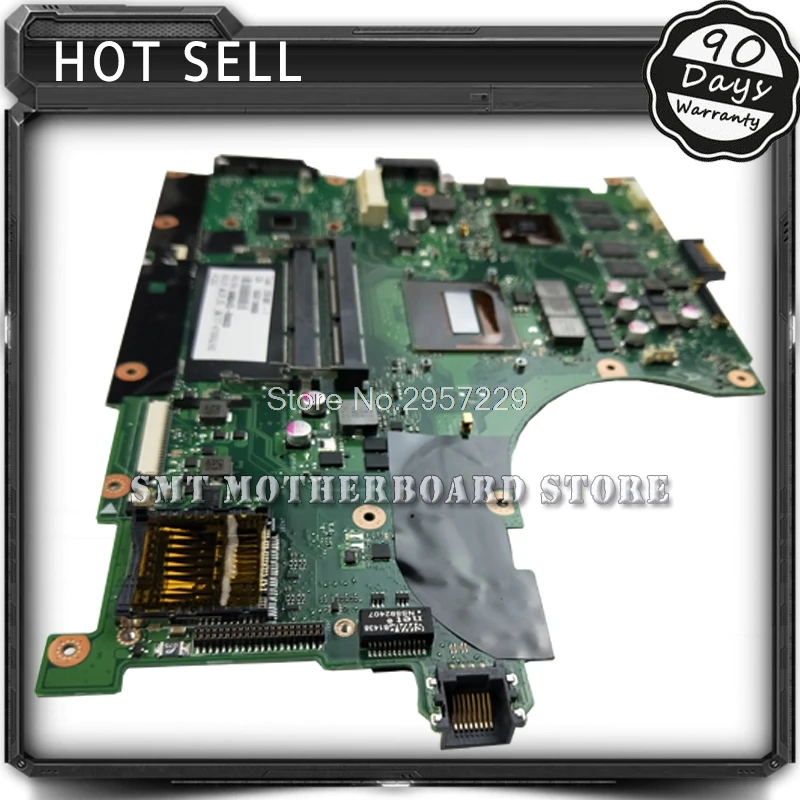 Материнская плата для ноутбука For Asus N56JN G56J G56JR 4 Memory I7 4700 REV2.0 с графической картой