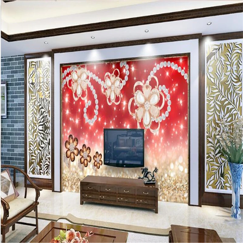 Пользовательские большие фрески яркие бриллиантовые украшения цветы ювелирные