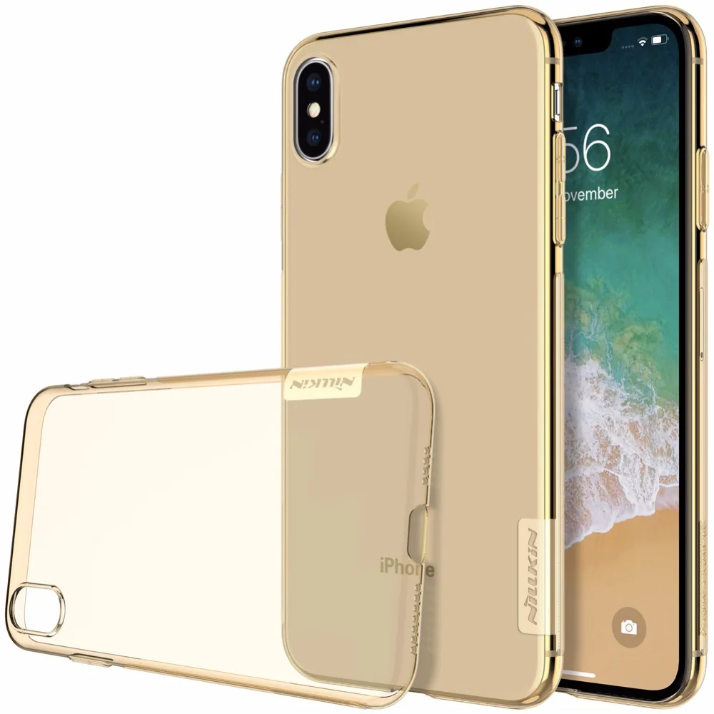Чехол для Apple iPhone Xs Max XR NILLKIN Nature прозрачный мягкий чехол из ТПУ силиконовый |