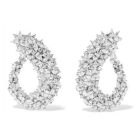 godki famous design luxury popular geometry flower full mirco paved cubic zirconia wedding earring fashion jewelry