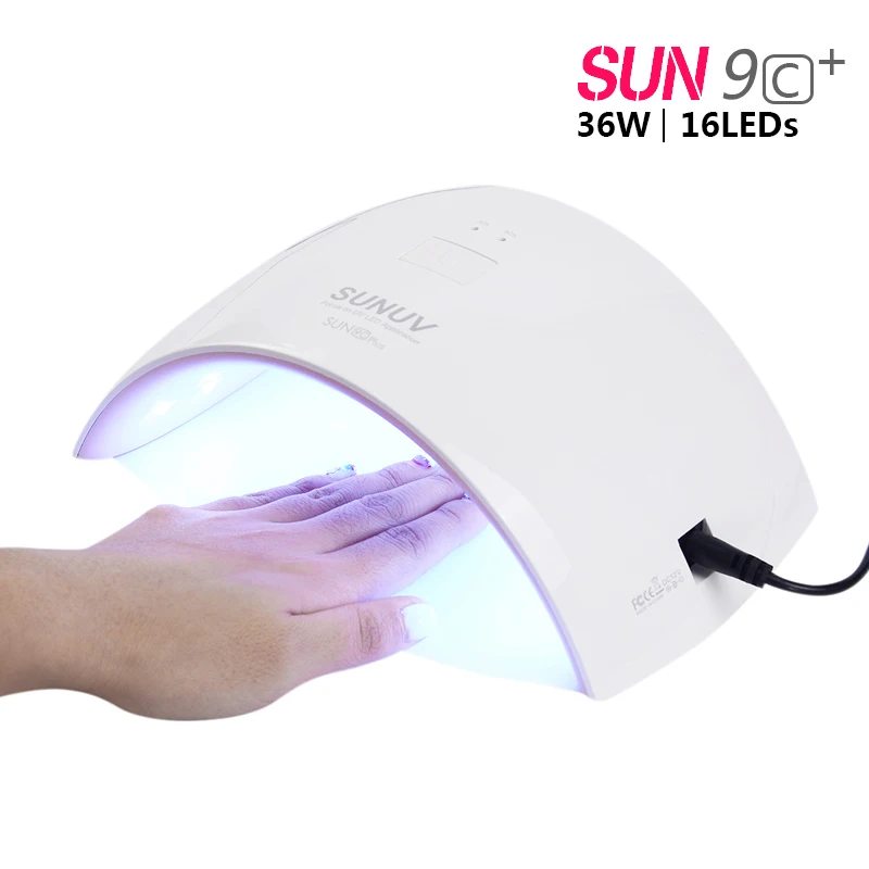 36 Вт SUNUV SUN9C Plus УФ светодиодная лампа для сушки ногтей машина отверждения всех