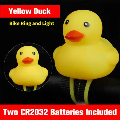 Duck Only WEST BIKING, велосипедный звонок, водонепроницаемый светильник в виде рога для горного велосипеда, милый детский мультяшный желтая утка с колокольчиком для шлема, аксессуары для велоспорта - Цвет: Duck Only