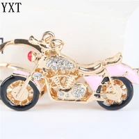 motor motorcycle bicycle bike pendant charm rhinestone crystal purse bag keyring key chain accessories wedding girl lover gift