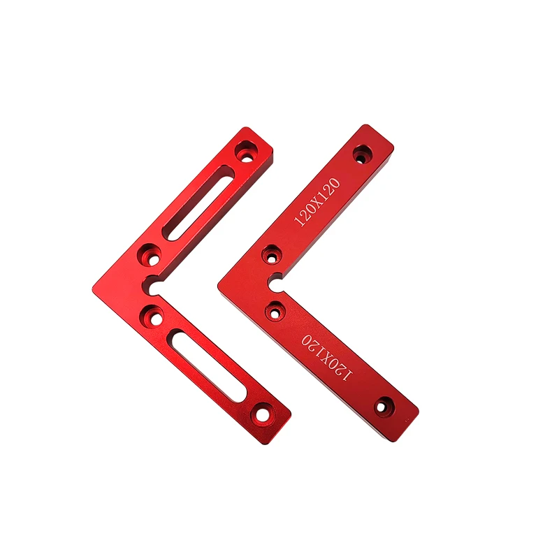 

90 Degree Positioning Squares 4.7" x 4.7" Right Angle Clamps Aluminium Alloy 120x120mm L Block Square Woodworking Carpenter Tool
