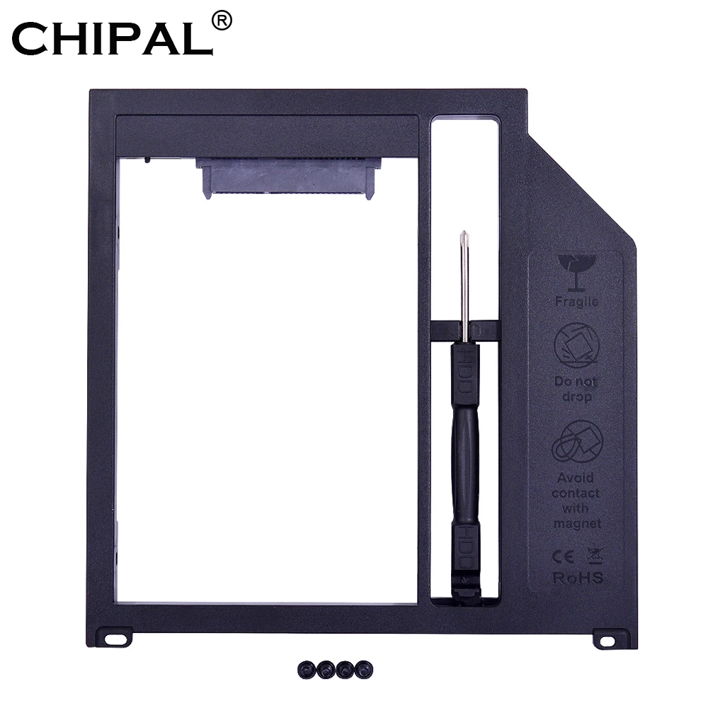 CHIPAL пластик SATA 3 0 2nd HDD Caddy 9 5 мм для 2 &quotSSD корпус Apple Macbook (Pro Air ) SuperDrive Optibay|hdd media player