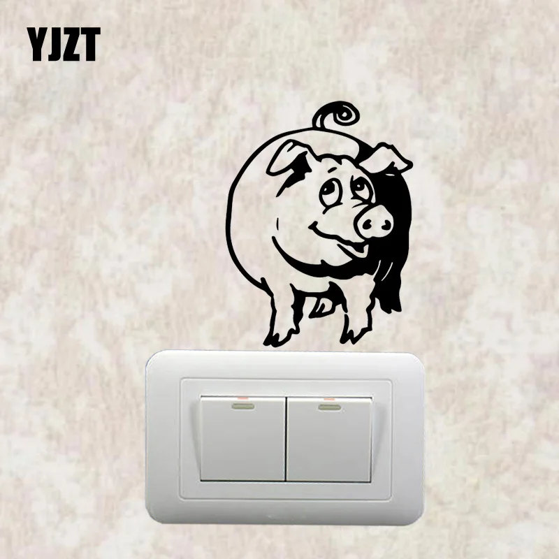

YJZT пижамы с забавными животными Наклейки на стены виниловый стикер для переключателя украшения комнаты стильная футболка с изображением п...