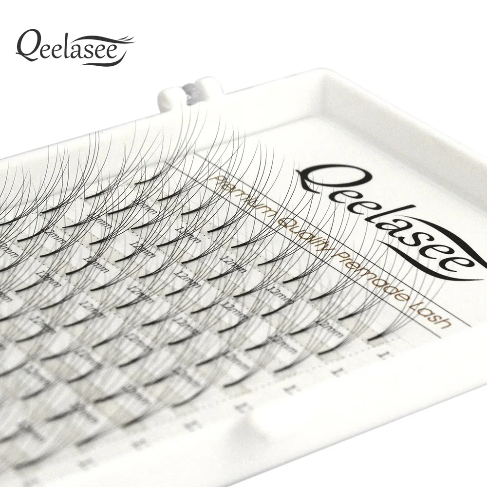 Qeelasee новые объемные ресницы 3D 7D с коротким стержнем готовые из искусственной