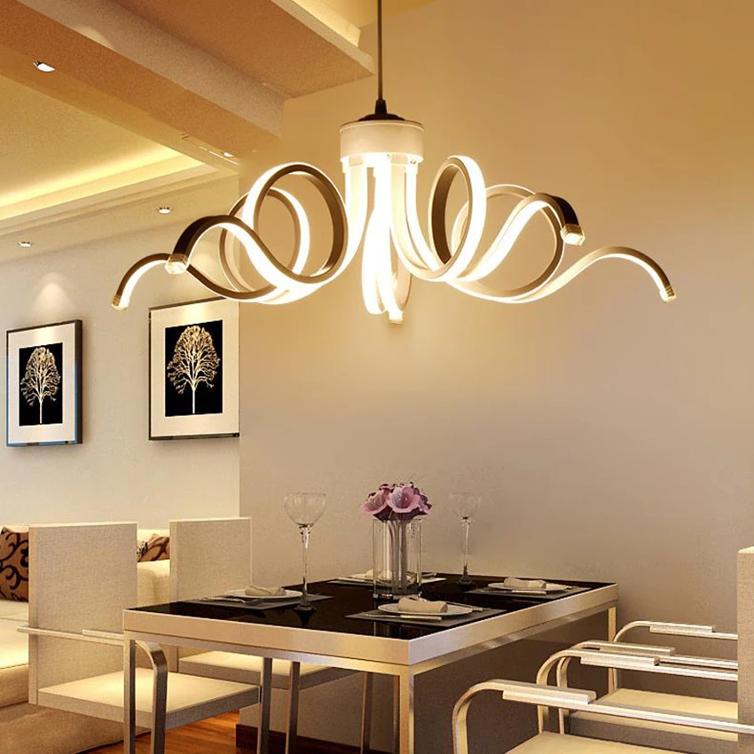 Современная светодиодная люстра в минималистском стиле потолочный светильник