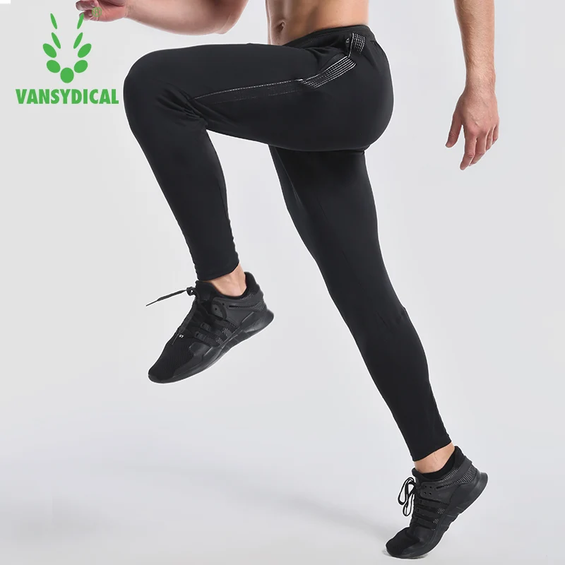 

Vansydical 2018 Новые облегающие спортивные брюки, дышащие мужские тренировочные брюки, мужские штаны для бега, штаны для спортзала, фитнеса, трени...