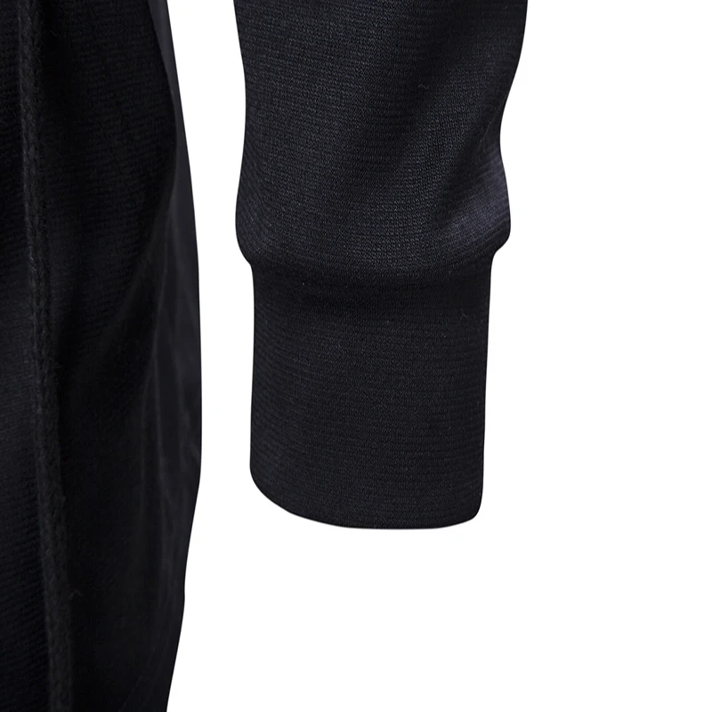 Men Hooded Sweatshirts with Black Gown Hip Hop Mantle Hoodies Fashion Jacket Long Sleeves Cloak Man's Coats Casual Solid Sweats|mens hooded