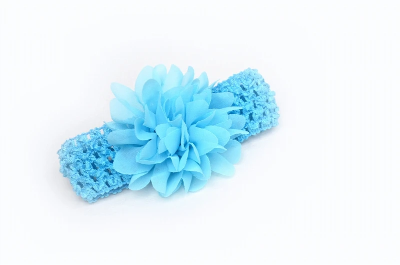 10pcs/lot Lace Chiffon Hollow Out Flower Crochet Headband kids Girls Dress Up Hair Accessories For Women And | Детская одежда и