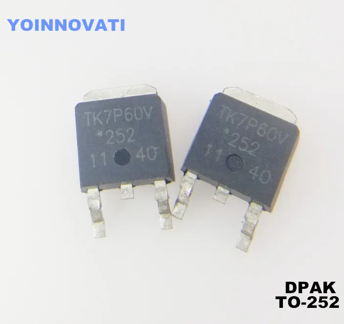 10 шт./лот TK7P60V TK7P60 СОТ-252 600V 7A лучшего качества | Электронные компоненты и