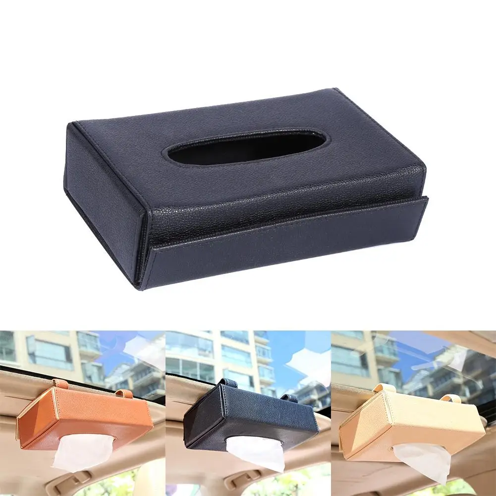 Parasole Auto Folding Tissue Box Car Supplies - Chair Back Hanging Visor Paper Creative Armrest Leather Sun Protector | Автомобили и
