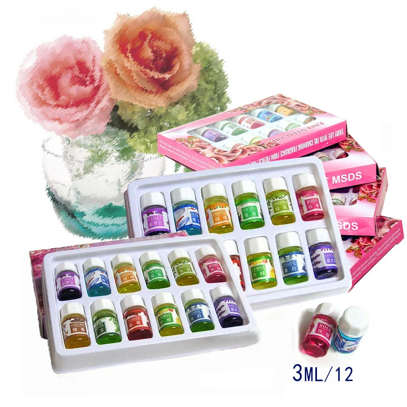 12 шт набор натуральное ароматическое масло премиум класса эфирное 3 мл