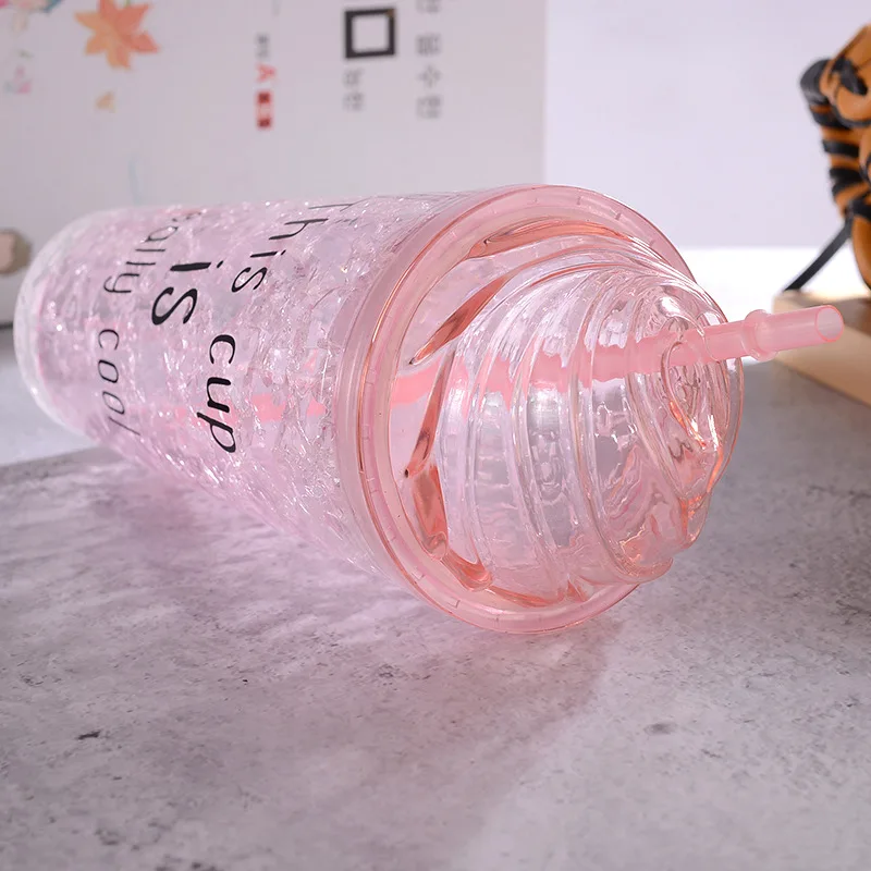 Летняя Милая чашка с двойными стенками для льда креативная охлаждающая