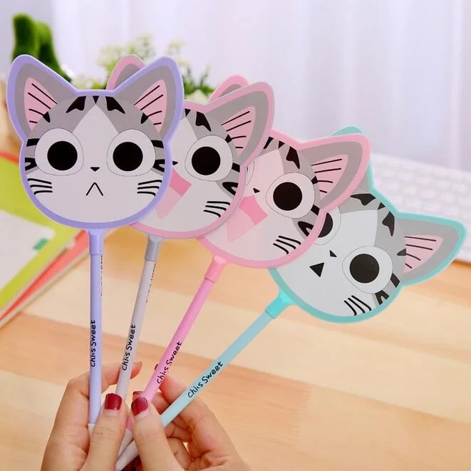 

4pcs/lot lovely cute cartoon cat fun style gel pen ghost doll toy for kids school writing office supplies papeleria