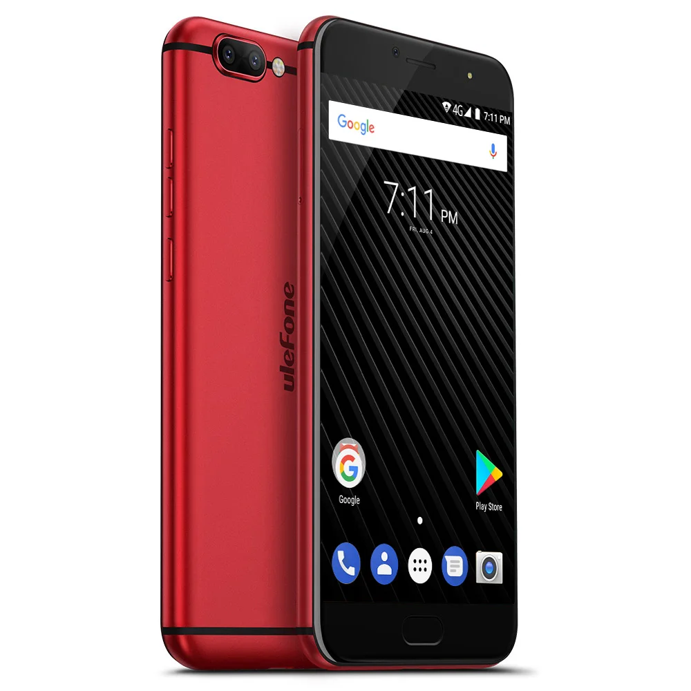 Ulefone T1 Двойная Камера 16MP+5MP Мобильный телефон 5.5 дюймов FHD helio P25 Octa core android 7.0 6 ГБ 64 ГБ Сканер отпечатков пальцев 4G телефон