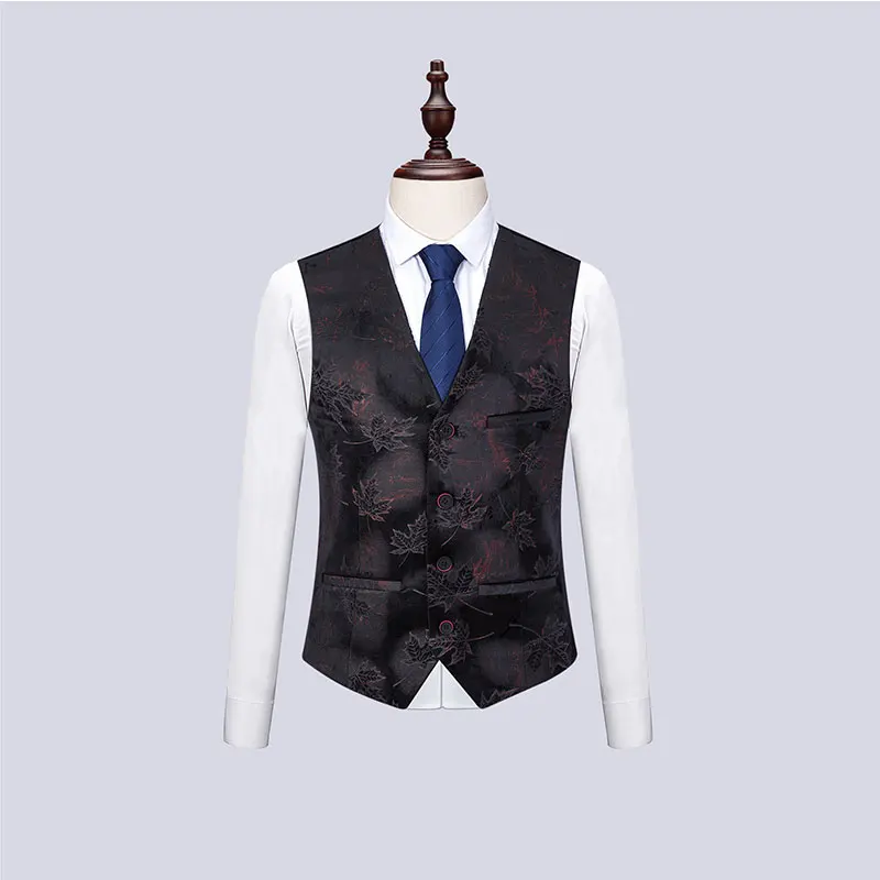 Брендовый мужской костюм на весну и осень новый Модный облегающий из трех