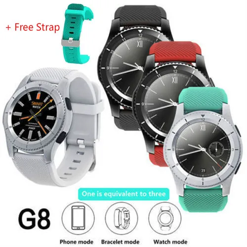 Смарт часы G8 Bluetooth 4 0 с sim картой телефон пульсометр кровяное давление бесплатным