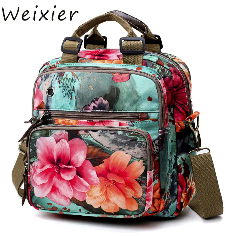 

WEIXIER Fashion Women Mini Messenger Bag Female bags Women Shoulder Crossbody Bag sac a main bolsos Flowers Prints bag V2-88