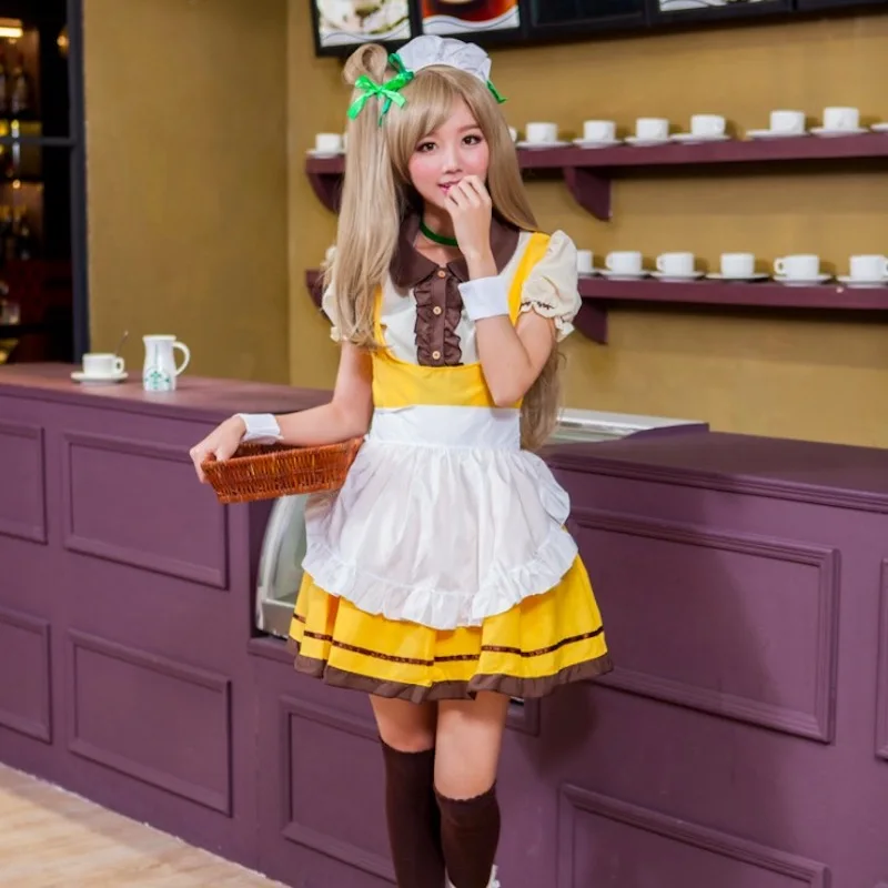 

Симпатичный Единорог Любовь Живая Аниме Косплей Костюм Lovelive Minami koдори конфеты горничная форма ролевая игра принцесса Лолита маскарадное п...