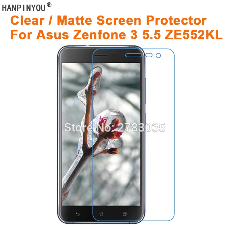 HD Прозрачная/Антибликовая матовая защитная пленка для Asus Zenfone 3 5 ZE552KL Z012D (не