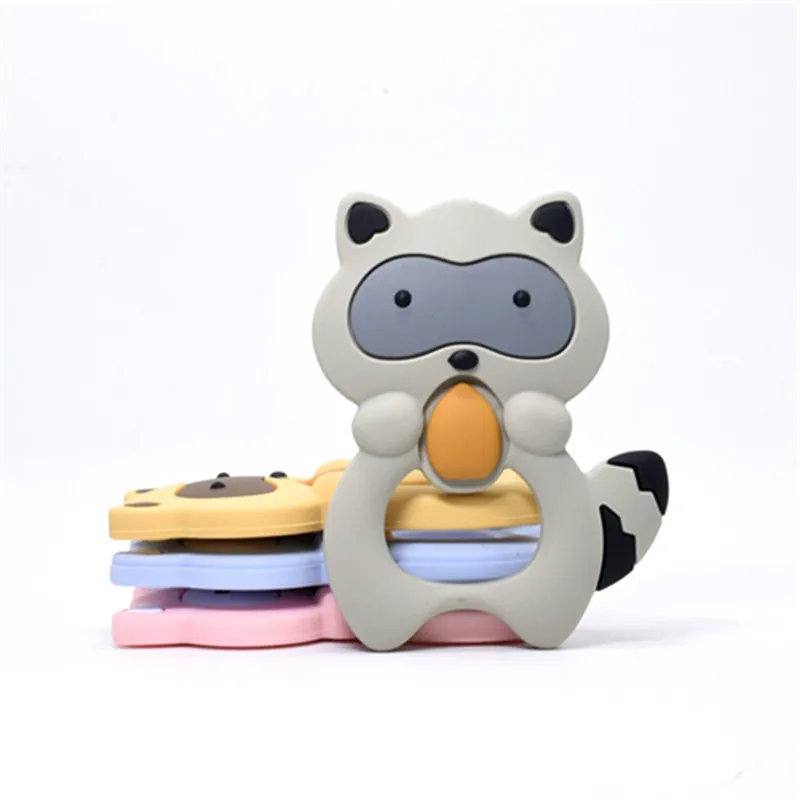 1 шт. мультфильм Жираф животных Детские трофеи пищевой силиконовый Прорезыватель