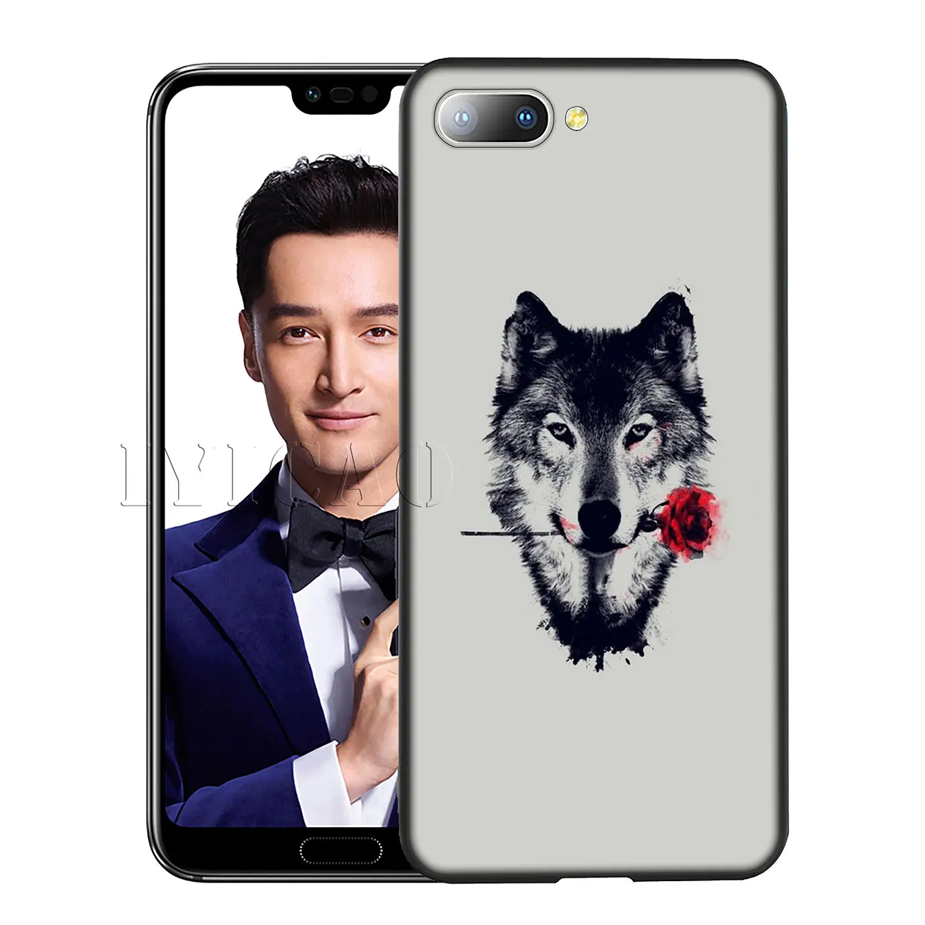 IYICAO Cat cute Dog Silicone Soft Case for Huawei Y7 Y6 Prime Y9 2018 Honor 8C 8X 8 9 10 Lite 6A 7C 7X 7A Pro |