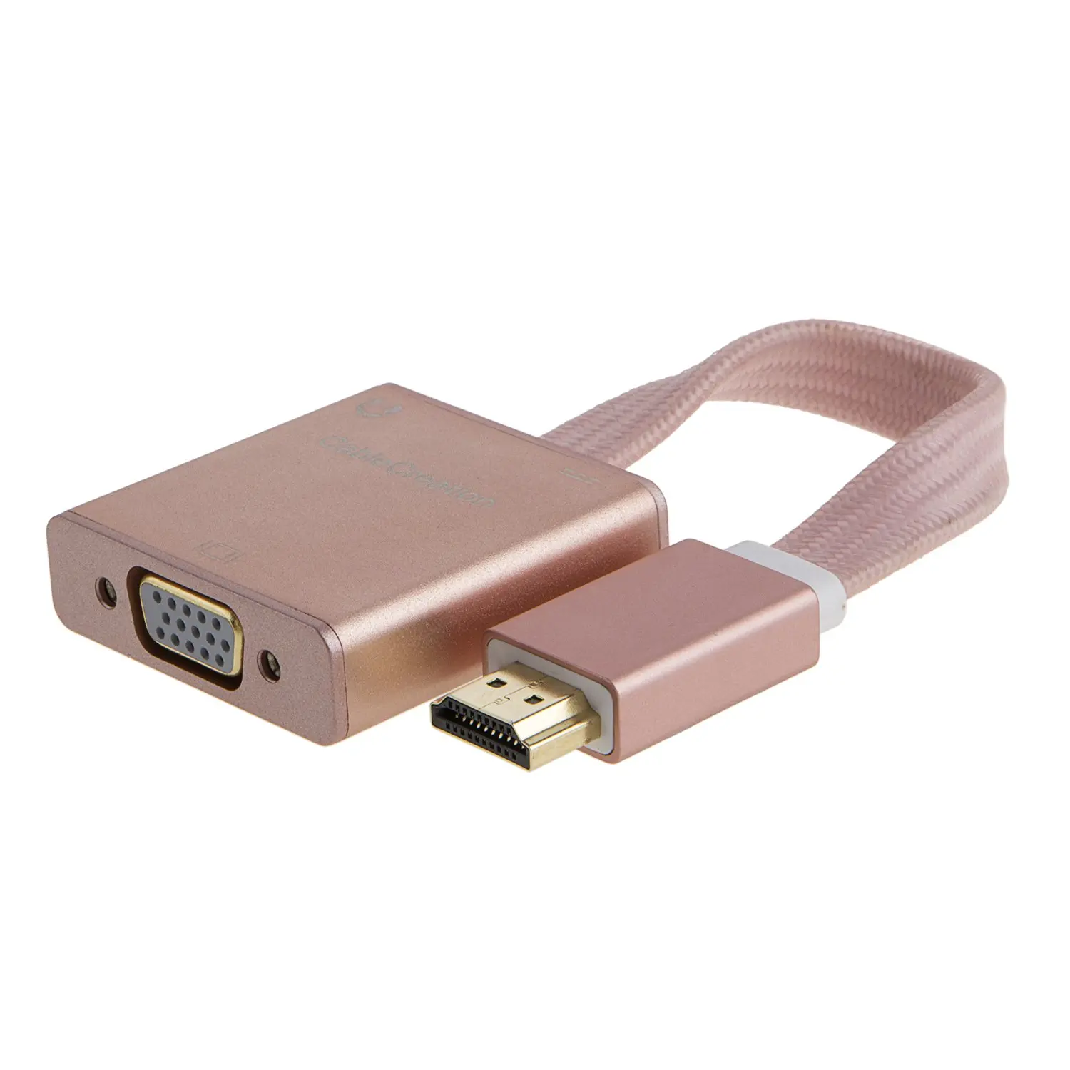 Адаптер HDMI-VGA переходник с HDMI папа на VGA мама для ПК ноутбуков HD DVD и других