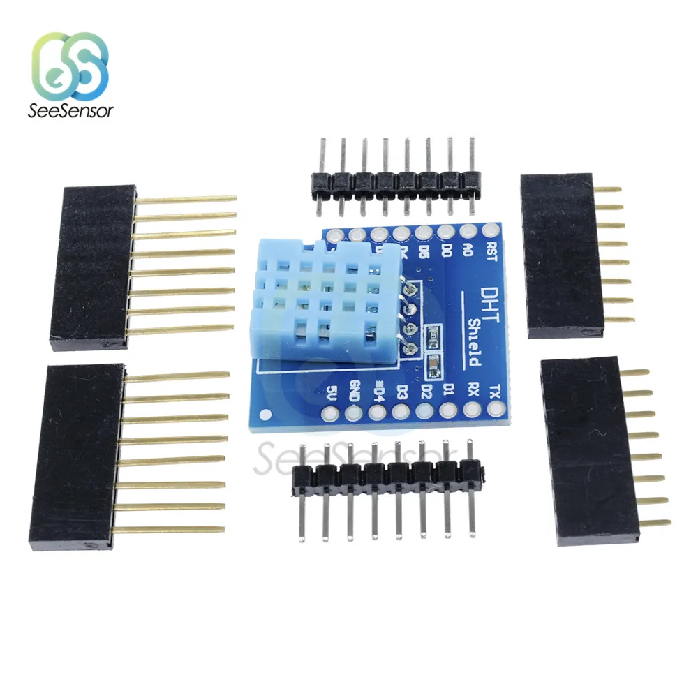 Щит DHT для Wemos D1 Mini DHT11 одношиповый цифровой модуль датчика температуры и