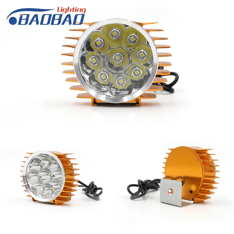 HUJO 1 шт. мотоцикл 9LED налобный фонарь 27 Вт Универсальный Стайлинг