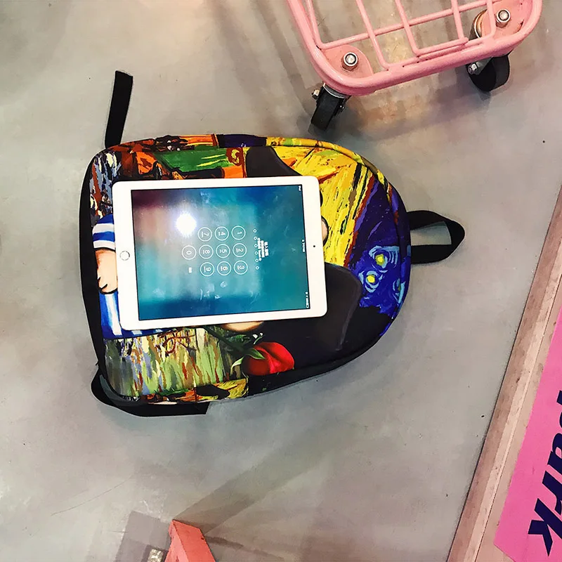 Новинка 2018 школьная сумка с принтом в виде ветра мультяшный милый ГОГО Мужская