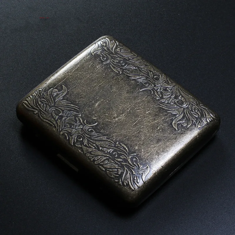 20 упаковок чехол для сигарет коробка в ретро-стиле из меди креативная личность