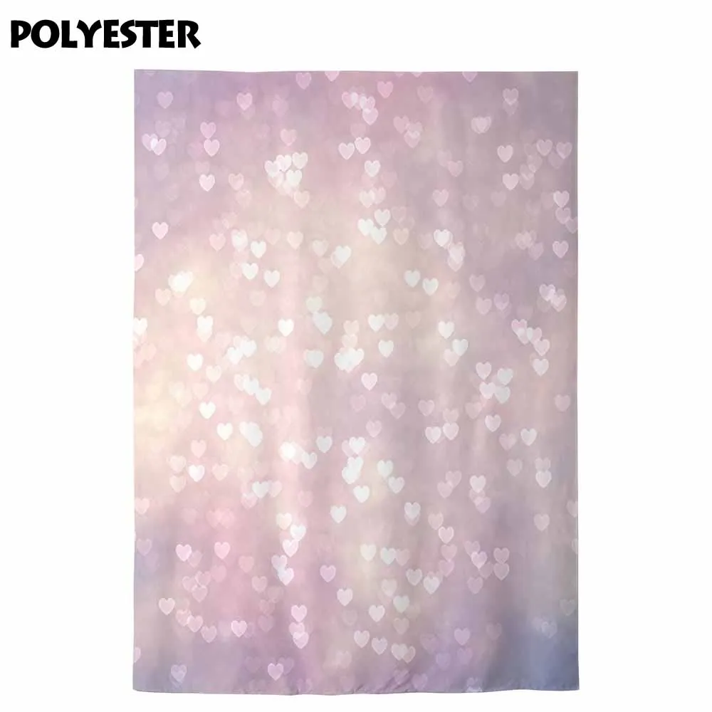 Allenjoy photography backdrop 14 February Valentine's Day glitter heart bokeh halo baby background photophone photocall studio |