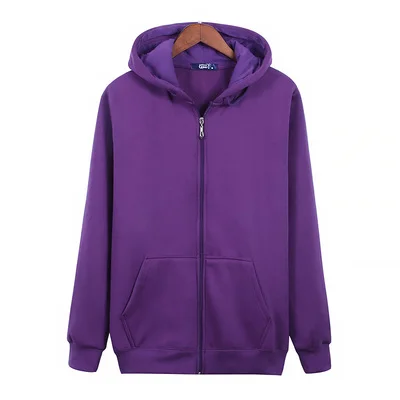 purple Мужские толстовки с капюшоном, спортивная одежда, теплый флис, большие размеры 5XL 7XL 8XL, толстые осенне-зимние свитшоты, синее пальто - Цвет: purple