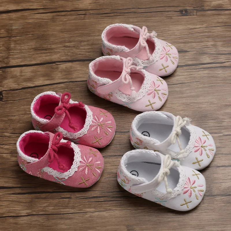 

Baby Girls Shoes Toddler Cotton infant Shoes Soft Sole Crib Shoes Spring Autumn First walkers 0-18M