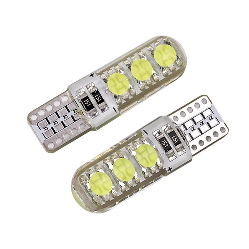 Carsty 1 шт. Универсальный светодиодный W5W T10 лампа стробовспышки 194 6000K 380Lm 6SMD