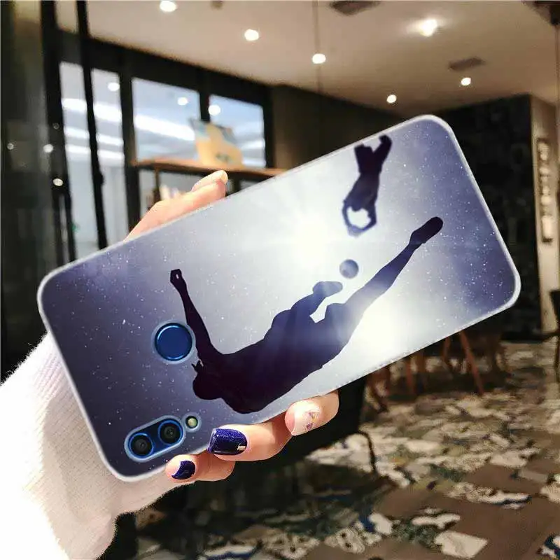 Мягкий силиконовый чехол для Huawei Honor 30 20 Pro 10 9 9X Lite 10i 9a 8a 7a 30s Fire футбольный
