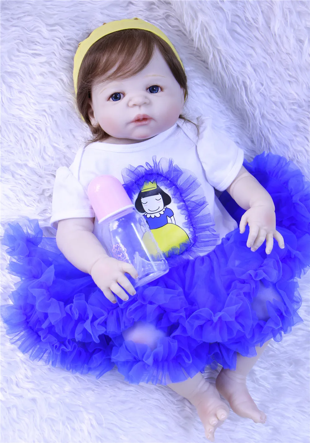 Куклы Reborn girl 57 см полностью силиконовые куклы reborn baby игрушка подарок bebe