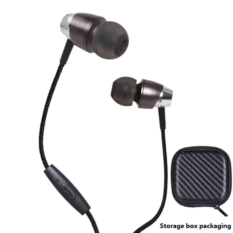 GDLYL оригинальные наушники 3 5 мм Металла In ear Проводные Наушники Hi Fi сильный бас С