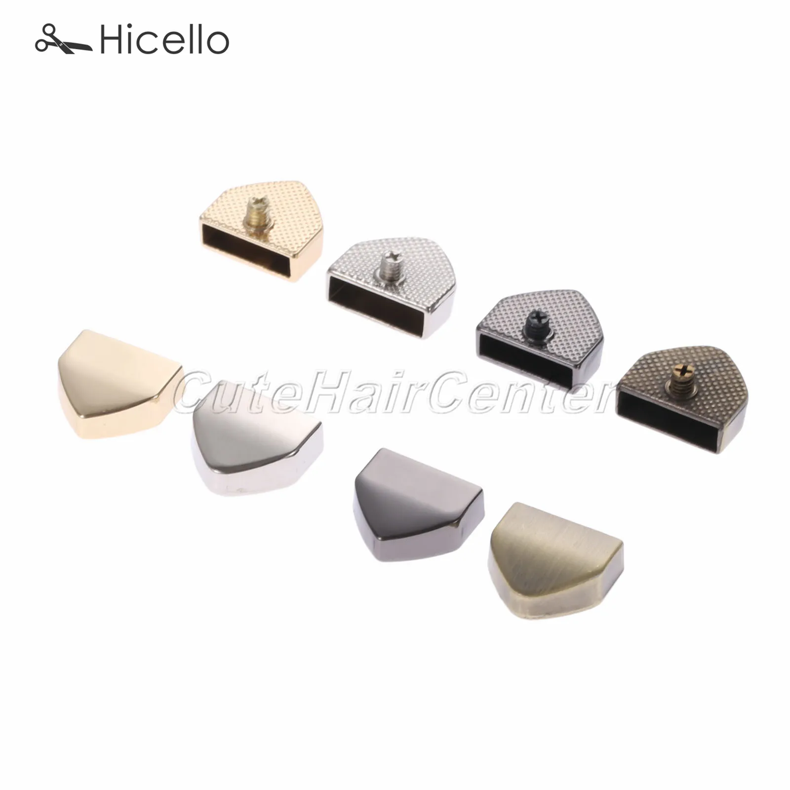 Металлический зажим на молнии 5 шт. украшение для конца винтов сумок застежка