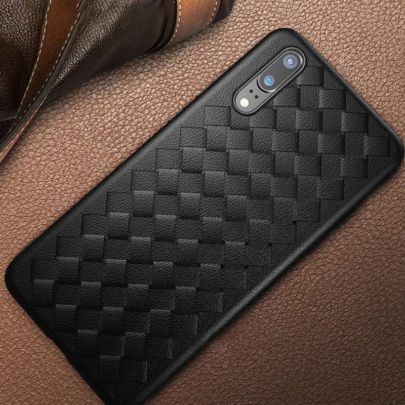 Плетеный клетчатый чехол для huawei P20 Pro Mate 20 роскошный мягкий силиконовый P20Pro