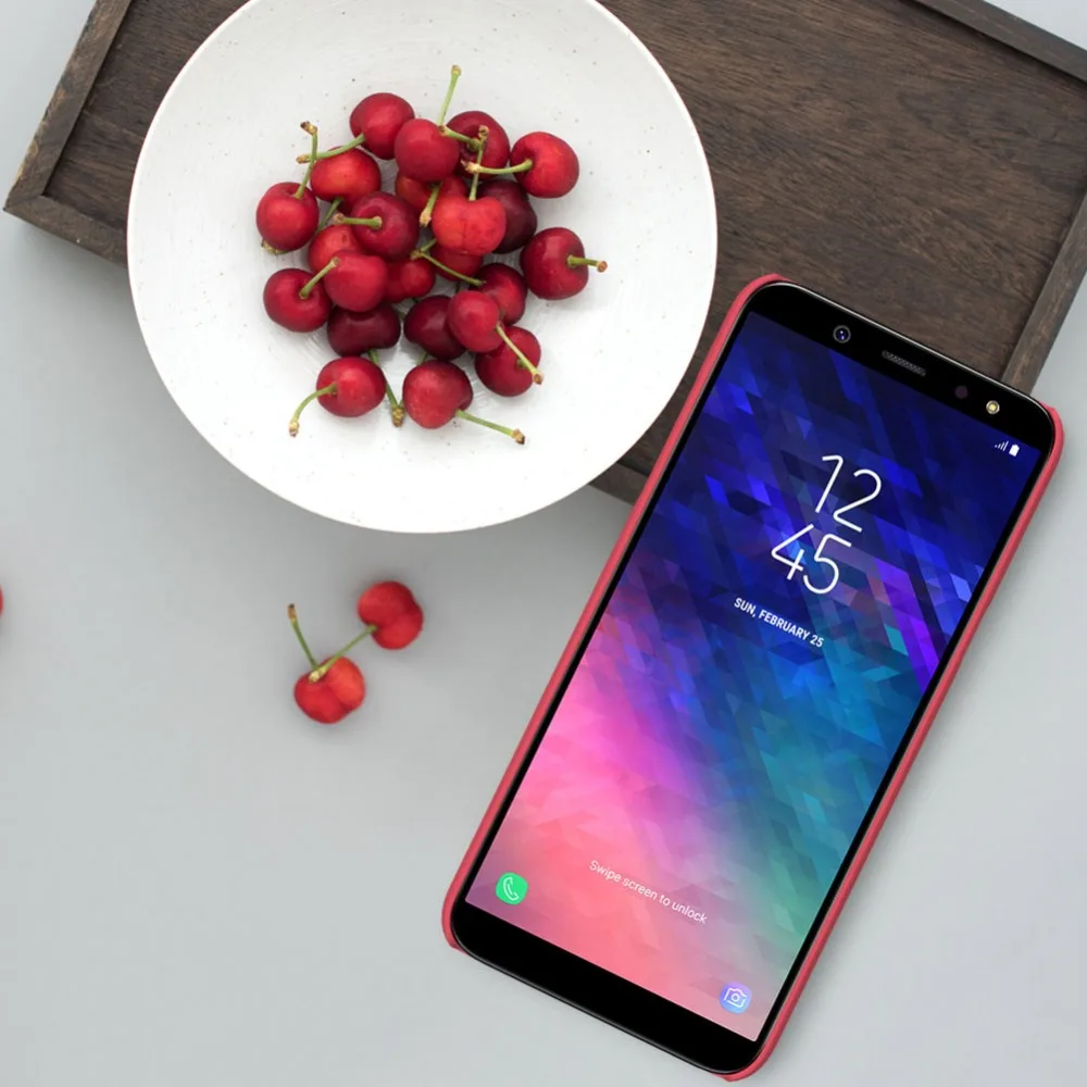 Чехол для Samsung A6 2018 Nillkin матовый защитный чехол жесткий Galaxy Plus Nilkin телефона