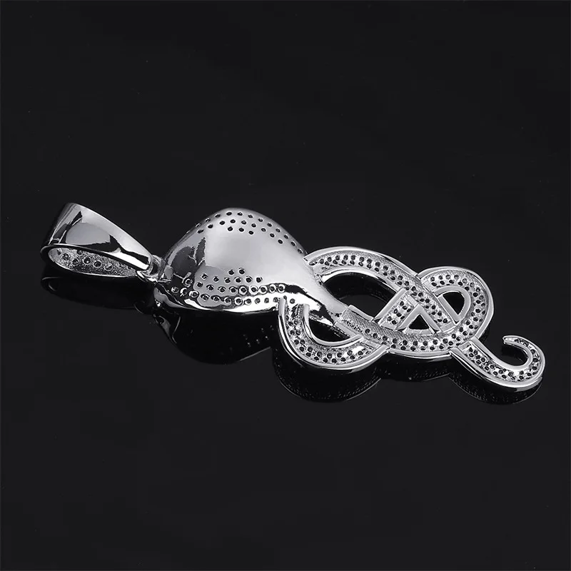 В стиле хип хоп с креплением микро паве ААА кубического циркония Bling лед из Кобра