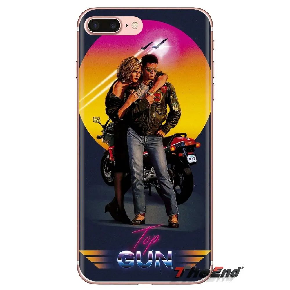 Для iPod Touch Apple iPhone 4 4S 5 5S SE 5C 6 6S 7 8 X XR XS Plus MAX прозрачные чехлы из ТПУ Top gun 1987 tom cruise Movie |