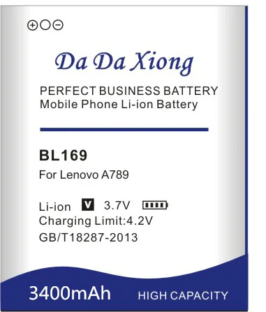 Аккумулятор DaDaXiong 3400 мАч BL 169 BL169 для Lenovo A789 P70 S560 Bateria | Мобильные телефоны и