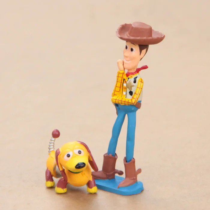 Huong Anime Figure 9PCS/SET Toy Story 3 Buzz Lightyear Woody Jessie PVC Action Collectible Model Kids Gifts | Игрушки и хобби